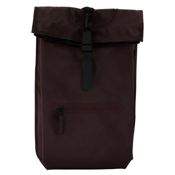 Rolltop Rucksack W3 Backpack - RAINS - Synthetic - Burgundy